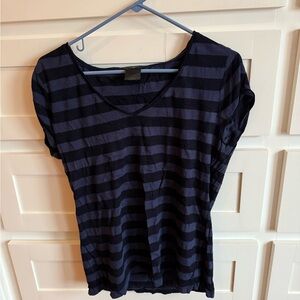 Loft Navy Striped Women's Top